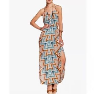 Free People Serves You Right Printed Maxi Dress • Size 2